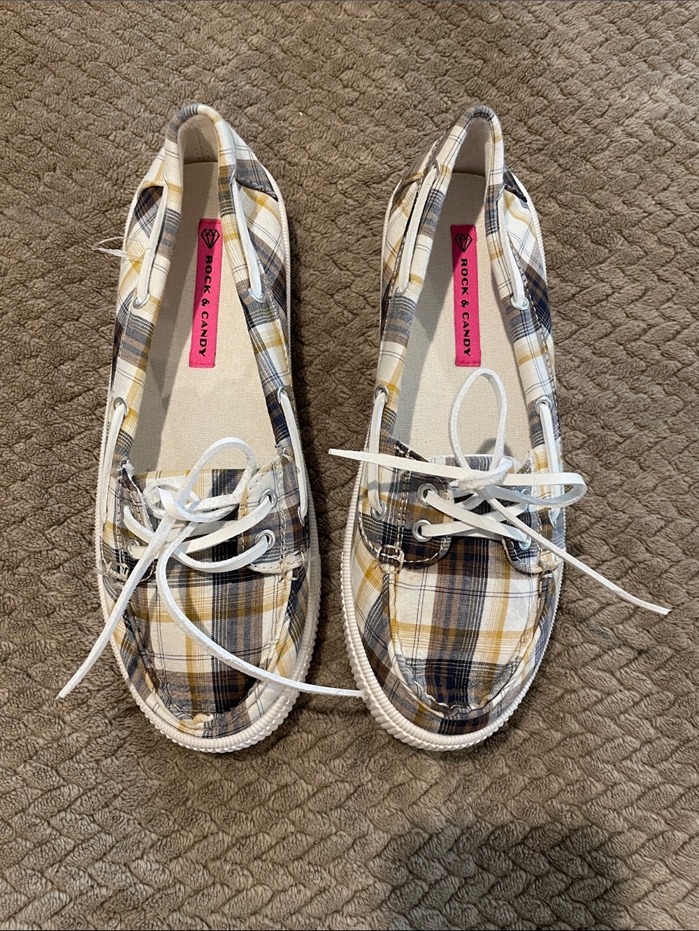 Rock & Candy Plaid Moccasin Boat Shoes